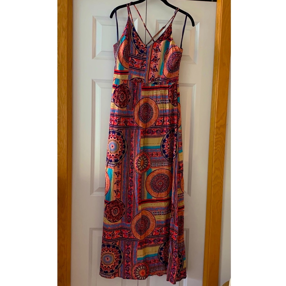 Lulus | maxi dress | multi color M